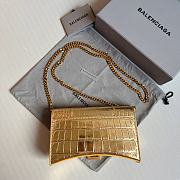 Balenciaga Hourglass Mini Chain Bag Gold Size 19.3 x 11.9 x 4.8 cm - 2