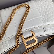 Balenciaga Hourglass Mini Chain Bag White Size 19.3 x 11.9 x 4.8 cm - 2