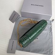 Balenciaga Hourglass Mini Chain Bag Green Size 19.3 x 11.9 x 4.8 cm - 6