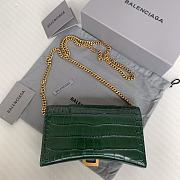 Balenciaga Hourglass Mini Chain Bag Green Size 19.3 x 11.9 x 4.8 cm - 5