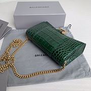 Balenciaga Hourglass Mini Chain Bag Green Size 19.3 x 11.9 x 4.8 cm - 4