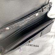 Balenciaga Hourglass Mini Chain Bag Full Black Size 19.3 x 11.9 x 4.8 cm - 2