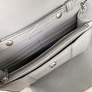 Balenciaga Hourglass Mini Chain Bag Grey Size 19.3 x 11.9 x 4.8 cm - 6