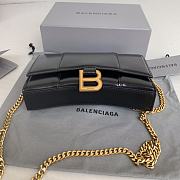 Balenciaga Hourglass Mini Chain Bag Black Gold Size 19.3 x 11.9 x 4.8 cm - 5