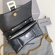 Balenciaga Hourglass Mini Chain Bag Black Gold Size 19.3 x 11.9 x 4.8 cm - 3