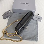 Balenciaga Hourglass Mini Chain Bag Black Gold Size 19.3 x 11.9 x 4.8 cm - 2
