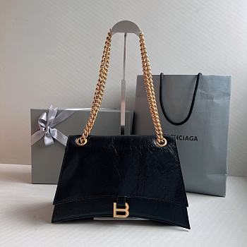 Balenciaga Black Hourglass Chain Bag Size 31 x 20 x 12 cm