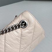 Balenciaga Cream Hourglass Chain Bag Size 25 x 15 x 9.5 cm - 6