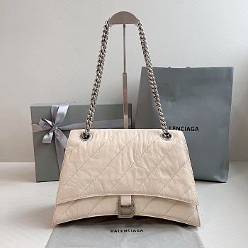 Balenciaga Cream Hourglass Chain Bag Size 31 x 20 x 12 cm