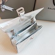 Balenciaga Silver Hourglass Chain Bag Size 25 x 15 x 9.5 cm - 2