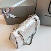Balenciaga Silver Hourglass Chain Bag Size 31 x 20 x 12 cm - 6