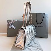 Balenciaga Silver Hourglass Chain Bag Size 31 x 20 x 12 cm - 5