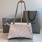 Balenciaga Silver Hourglass Chain Bag Size 31 x 20 x 12 cm - 4