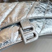 Balenciaga Silver Hourglass Chain Bag Size 31 x 20 x 12 cm - 2