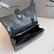 Balenciaga Full Black Hourglass Chain Bag Size 25 x 15 x 9.5 cm - 3