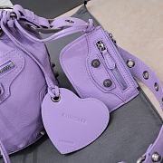 Balenciaga Le Cagole Bucket Bag Purple Size 15 x 20 x 18 cm - 4