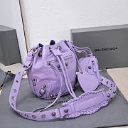Balenciaga Le Cagole Bucket Bag Purple Size 15 x 20 x 18 cm - 2
