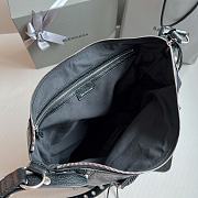 Balenciaga Tote Cagole New Men's Tote Motorcycle Bag Black Size 30 x 35 x 10 cm - 6