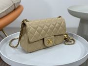 Chanel Chain Flap Bag Beige Size 13 x 20 x 7 cm - 6