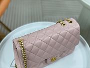 Chanel Flap Bag Lambskin Pink Size 23 cm - 6