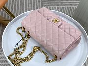 Chanel Flap Bag Lambskin Pink Size 23 cm - 4