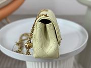 Chanel Flap Bag Mini Yellow Size 17 cm - 5