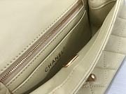 Chanel Flap Bag Lambskin Yellow Size 20 cm - 2