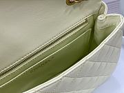 Chanel Flap Bag Lambskin Yellow Size 23 cm - 6