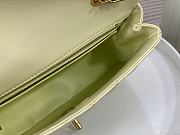 Chanel Flap Bag Lambskin Yellow Size 23 cm - 2