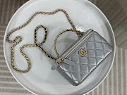  Chanel Vanity Handle Bag Grey Size 16 x 9.5 x 8 cm - 3