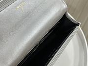Chanel WOC Handle Silver Bag Size 19 cm - 3