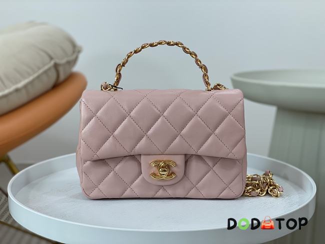 Chanel Flap Handle Bag Pink Size 20 x 13 x 5 cm - 1