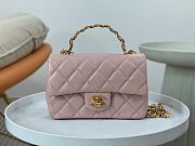 Chanel Flap Handle Bag Pink Size 20 x 13 x 5 cm - 1