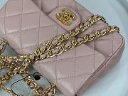 Chanel Flap Handle Bag Pink Size 20 x 13 x 5 cm - 3