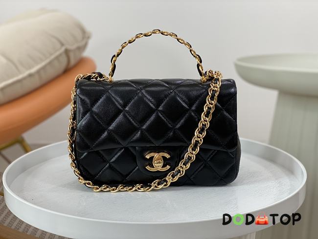 Chanel Flap Handle Bag Black Size 20 x 13 x 5 cm - 1