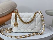 Chanel Lambskin Gold Coin Bag Flap Bag Size 20 x 13.5 x 5.5 cm - 3