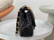 Chanel Lambskin Gold Coin Bag Flap Bag Black Size 20 x 13.5 x 5.5 cm - 6