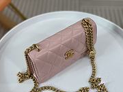 Chanel WOC Chain Bag Golden Flower Pink Size 17 cm - 5