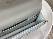 Chanel WOC Chain Bag Golden Flower Light Blue Size 17 cm - 4
