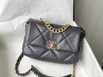 Chanel 19 Flap Dark Grey Bag Size 26 x 9 x 16 cm