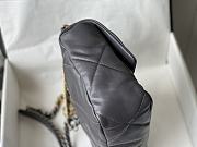 Chanel 19 Flap Bag Lambskin Dark Grey Size 30 x 10 x 20 cm - 6