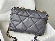 Chanel 19 Flap Bag Lambskin Dark Grey Size 30 x 10 x 20 cm - 2