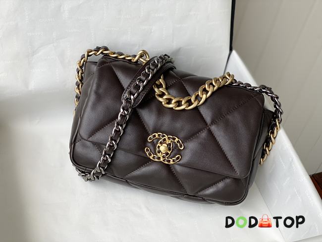 Chanel 19 Flap Dark Brown Bag Size 26 x 9 x 16 cm - 1