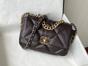 Chanel 19 Flap Dark Brown Bag Size 26 x 9 x 16 cm