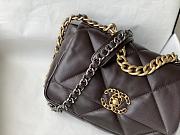 Chanel 19 Flap Dark Brown Bag Size 26 x 9 x 16 cm - 5