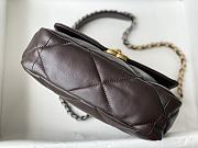Chanel 19 Flap Dark Brown Bag Size 26 x 9 x 16 cm - 4
