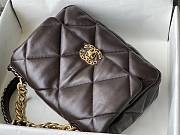 Chanel 19 Flap Bag Lambskin Dark Brown Size 30 x 10 x 20 cm - 5