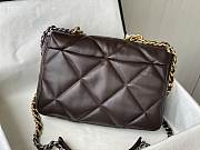 Chanel 19 Flap Bag Lambskin Dark Brown Size 30 x 10 x 20 cm - 6
