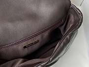 Chanel 19 Flap Bag Lambskin Dark Brown Size 30 x 10 x 20 cm - 4