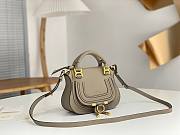 Chloé Grey Marcie Double Carry Leather Shoulder Bag Size 21 x 16 x 8 cm - 6